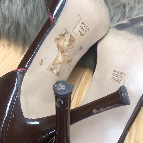 DOLLHOUSE LADIES SIZE 7.5 CHOCLATE PUMP SHOES - Picture 8 of 8